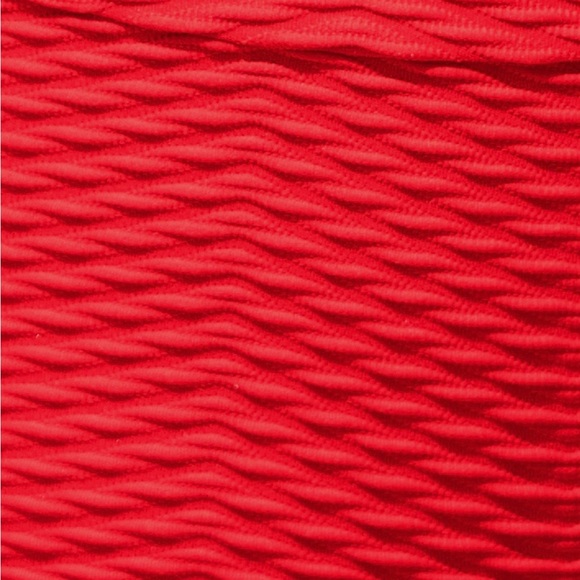 Red Textured Bikini Set - Picture 5 of 7